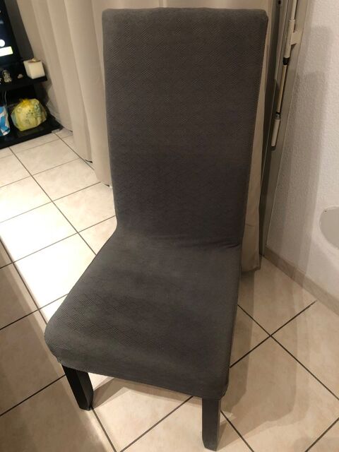 4 chaises haut dossier salle � manger 25 Lattes (34)