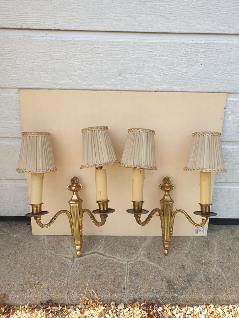 Lustre et appliques en bronze Dcoration