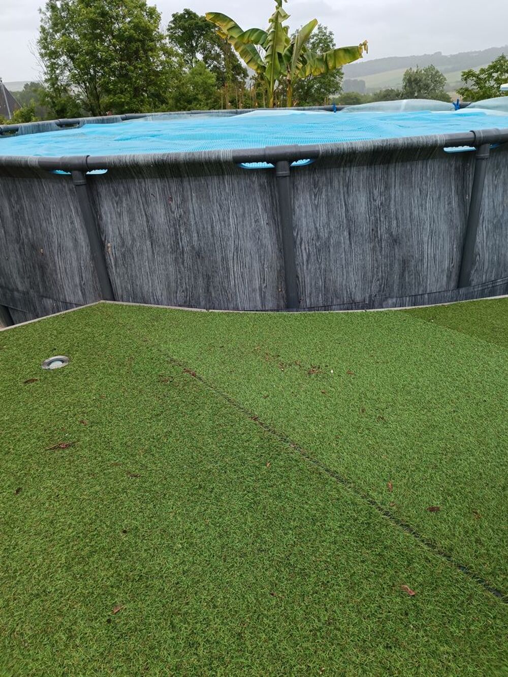 piscine ronde 4.12 x 1.20 Jardin