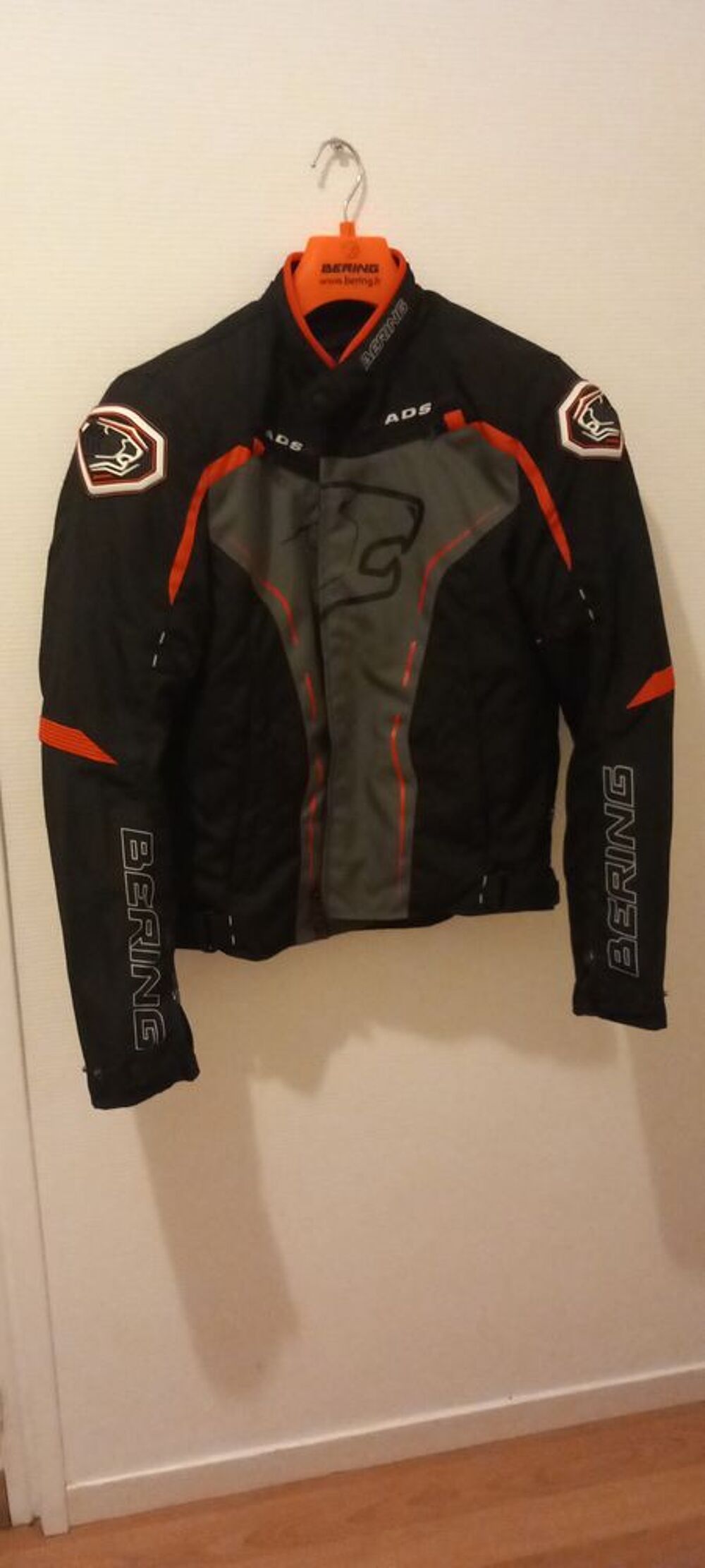 blouson BERING SPRINT-R - NOIR / ROUGE Vêtements