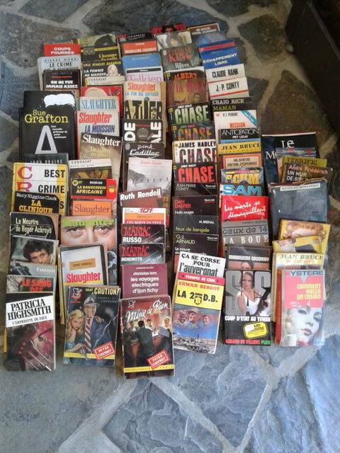 lot de 84 livres policier, espionnage, détective 20 Dinan (22)