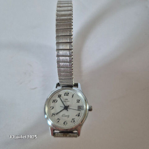 Petite montre femme avec date journalière, couleur argent, e 15 Saumur (49)
