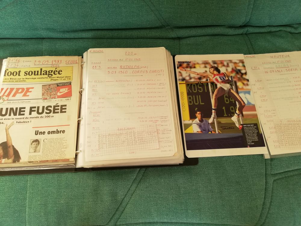 RECORDS DE PLUS DE 60 ANS D'ATHLETISME Livres et BD