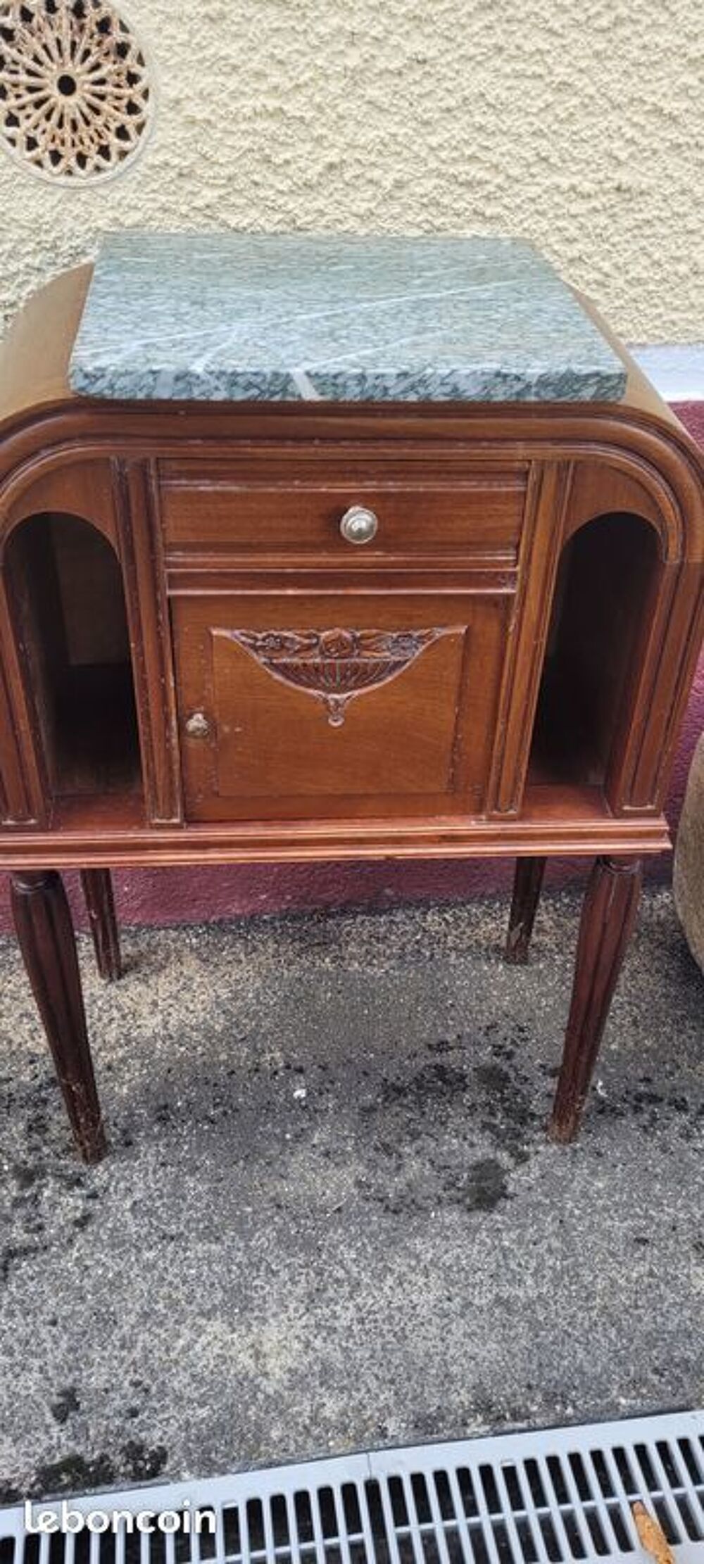 Commode chambre merisier, dessus marbre Meubles