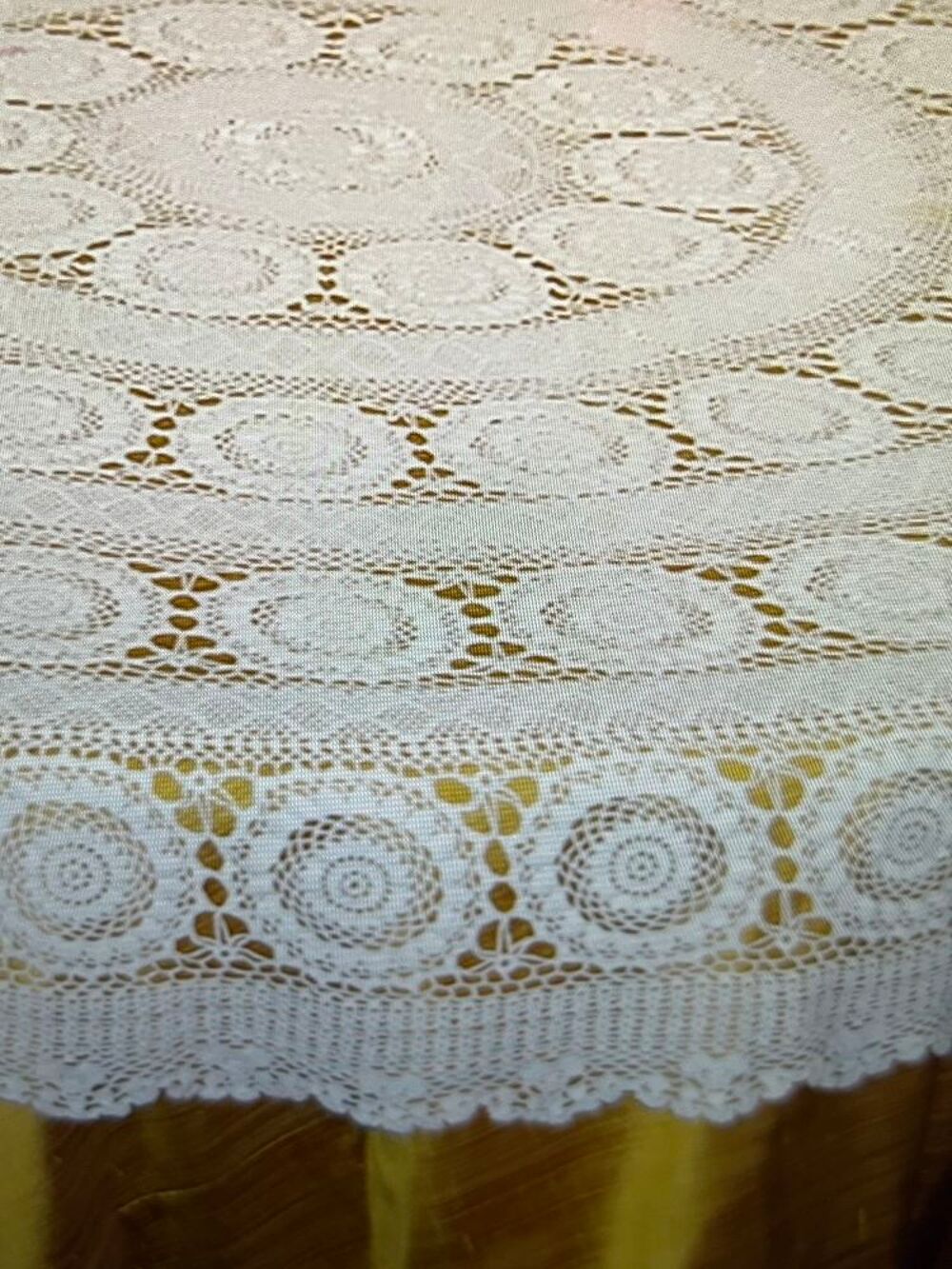 Nappe - Nappe ronde - Nappe crochet Décoration