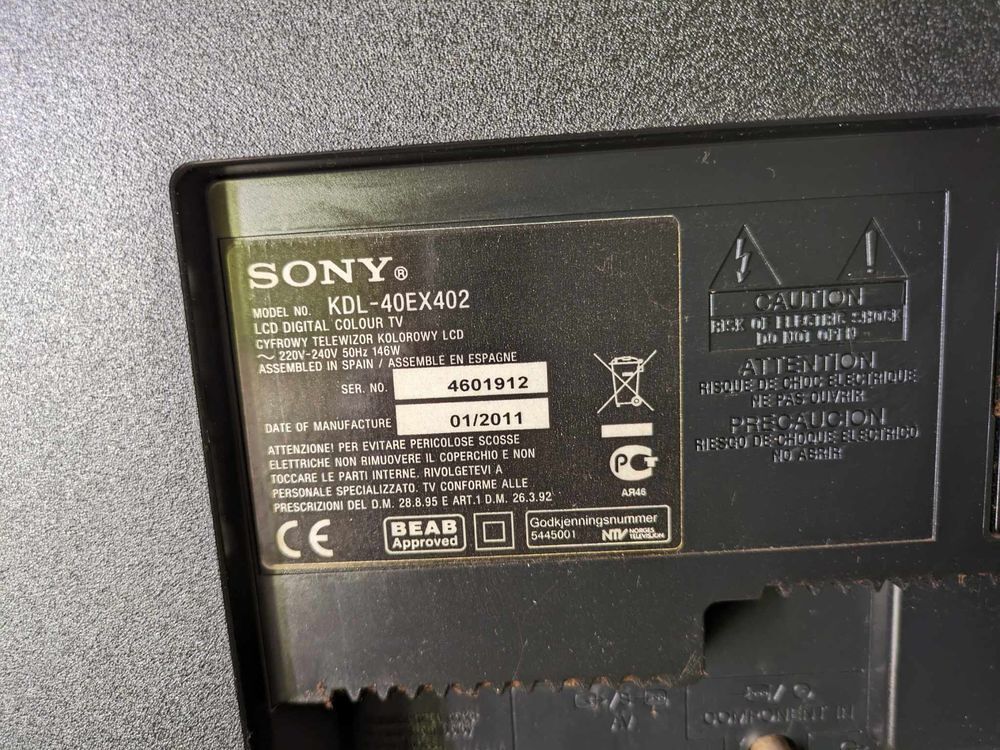 T&eacute;l&eacute;vision LCD SONY
Dimension Diagonale 102cm . Photos/Video/TV