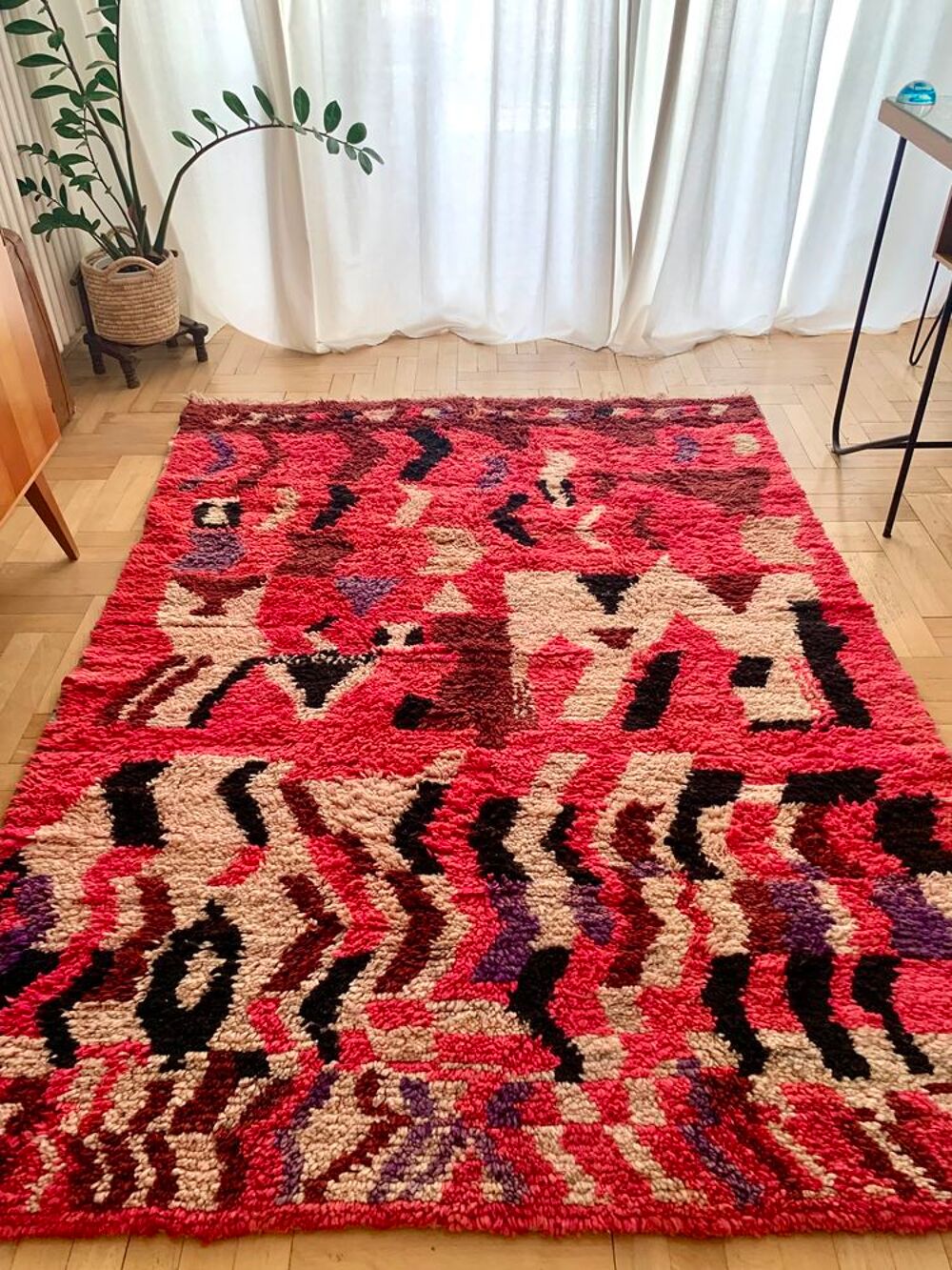 Original tapis berb&egrave;re vintage Décoration