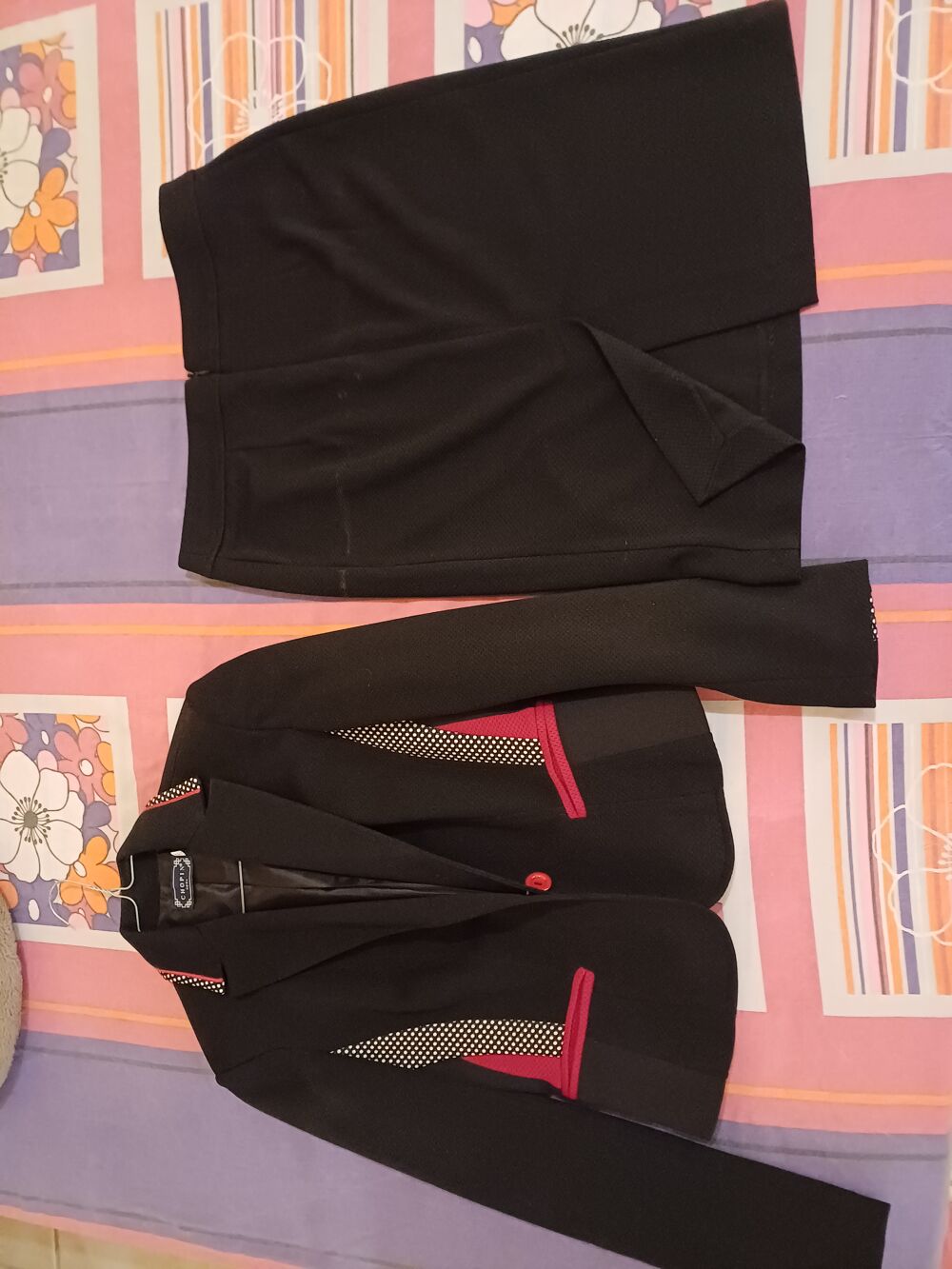 Tailleur jupe noir Vêtements