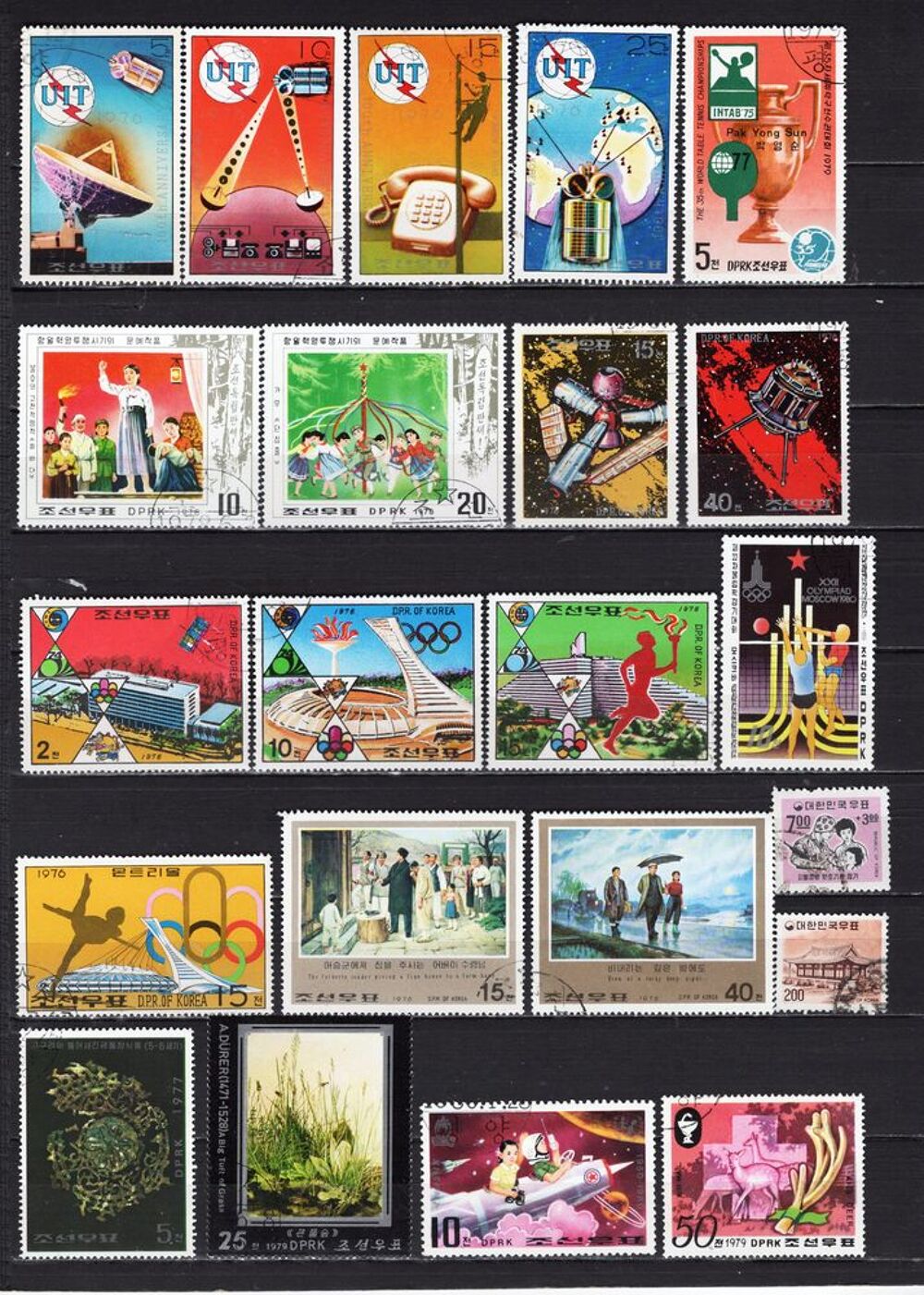 lot de 50 timbres de COREE 
