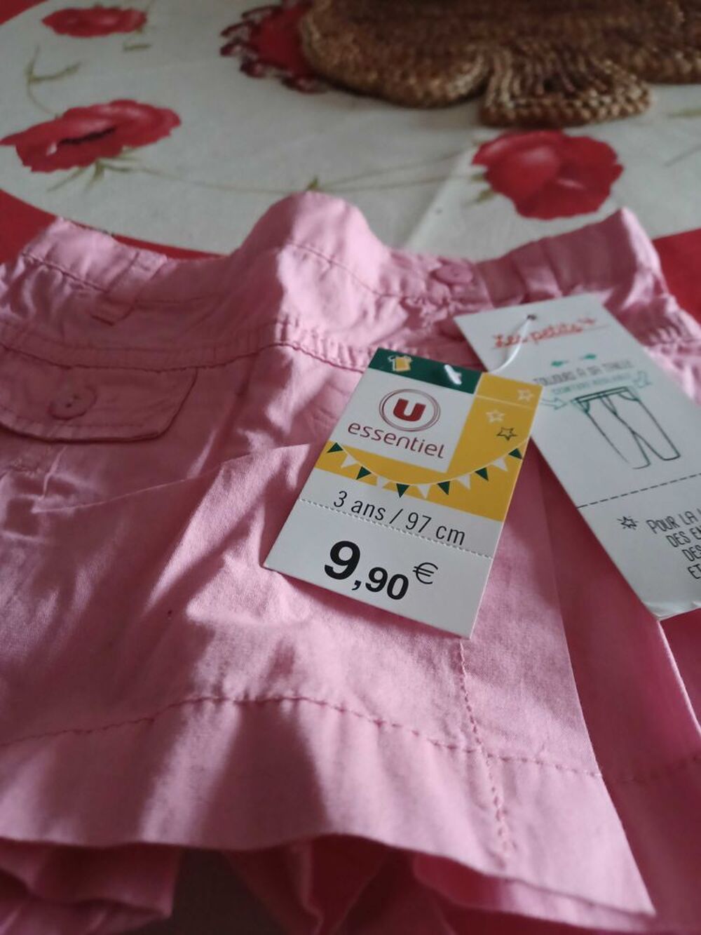 Jupe culotte rose Vêtements enfants