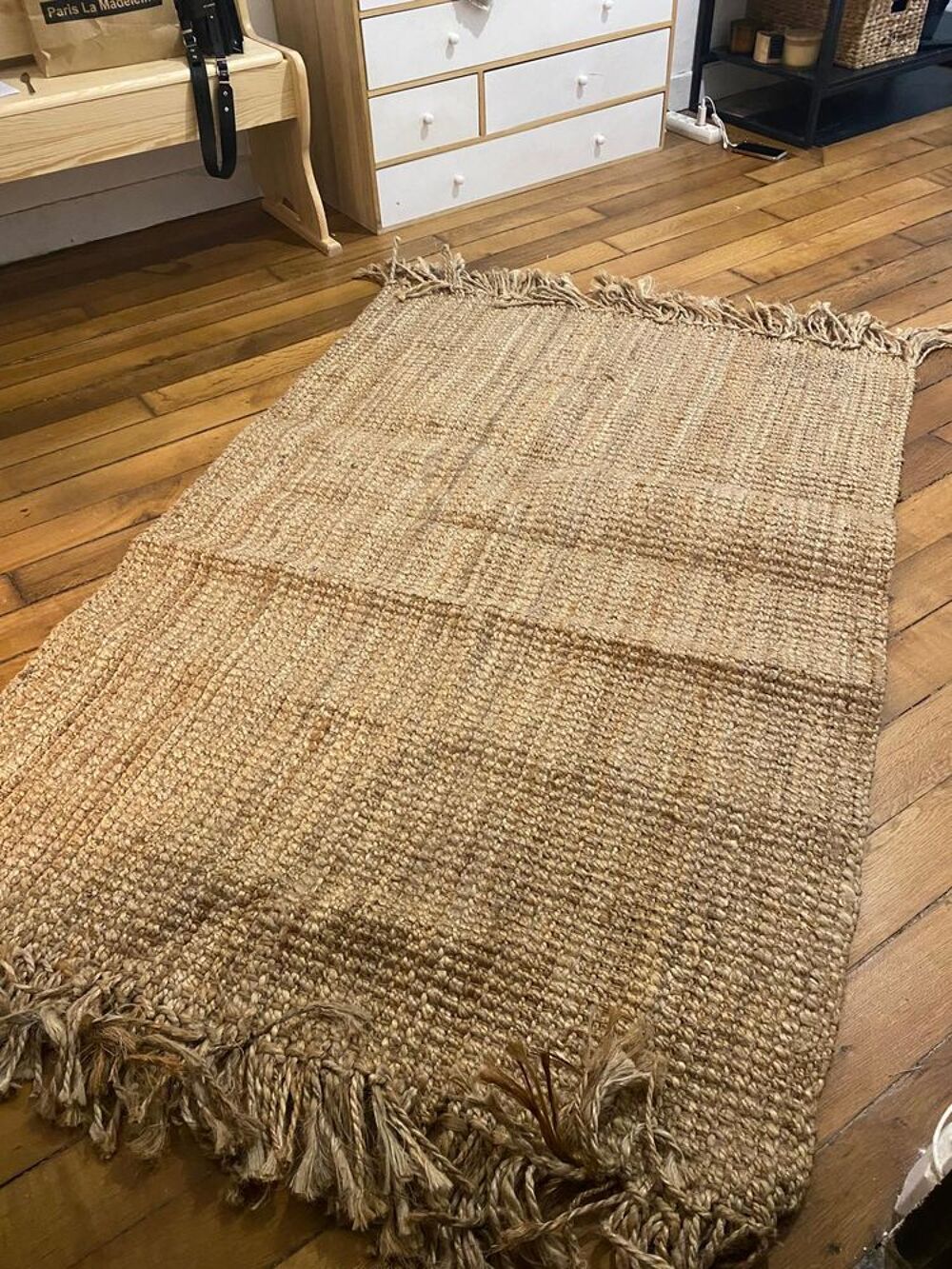 Tapis int&eacute;rieur/ext&eacute;rieur effet jute Décoration