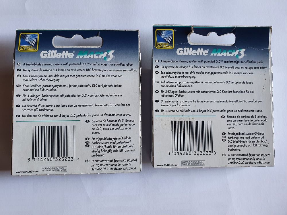 2 paquets de 8 lames GILLETTE Mach 3 Bijoux et montres