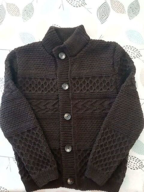 Veste homme tricote main. 110 Cazilhac (34)