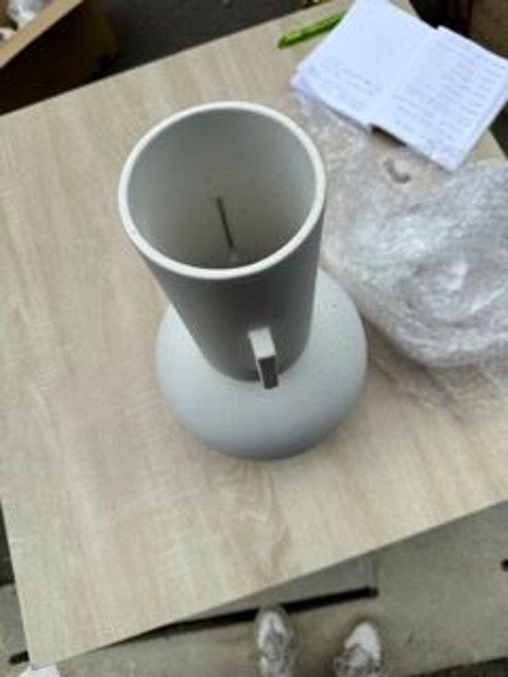 Grand vase blanc Décoration