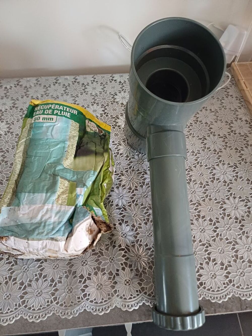 R&eacute;cup&eacute;rateur d eau &agrave; poser sur la goutti&egrave;re Jardin