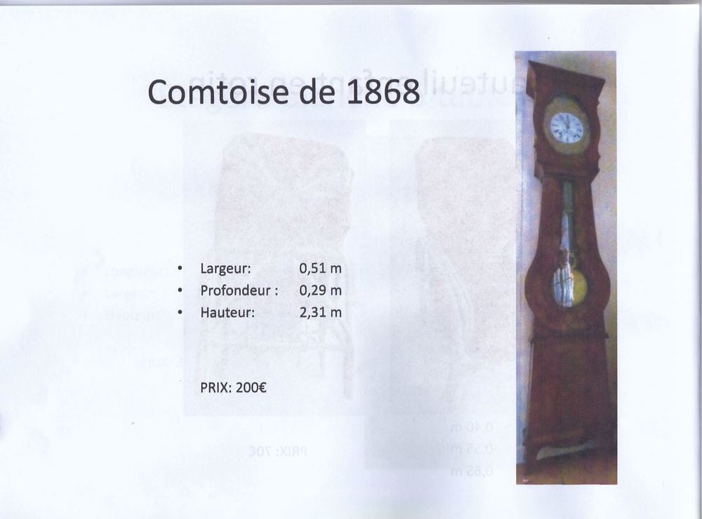 HORLOGE COMTOISE DE 1848 Meubles