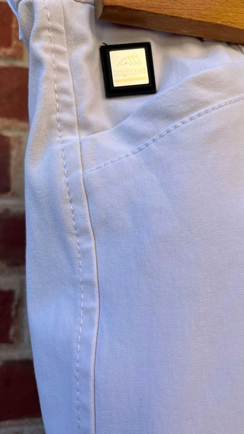 Pantalon d'&eacute;quitation blanc Equiline Sports