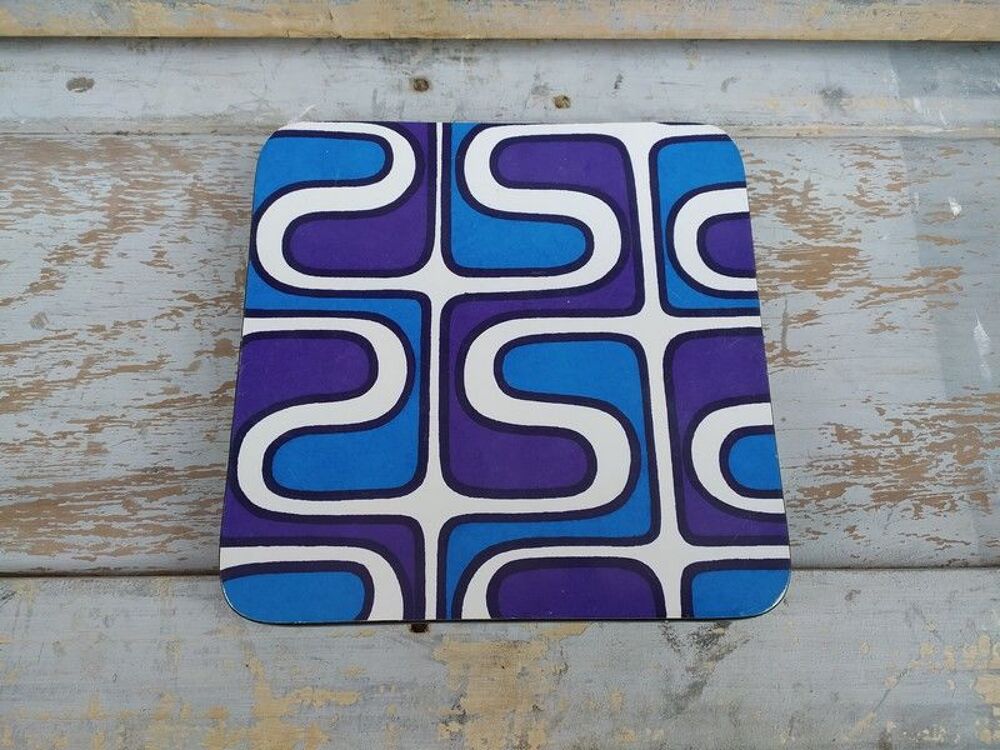 Dessous de Plat Vintage Design 1970 Seventies 
Décoration