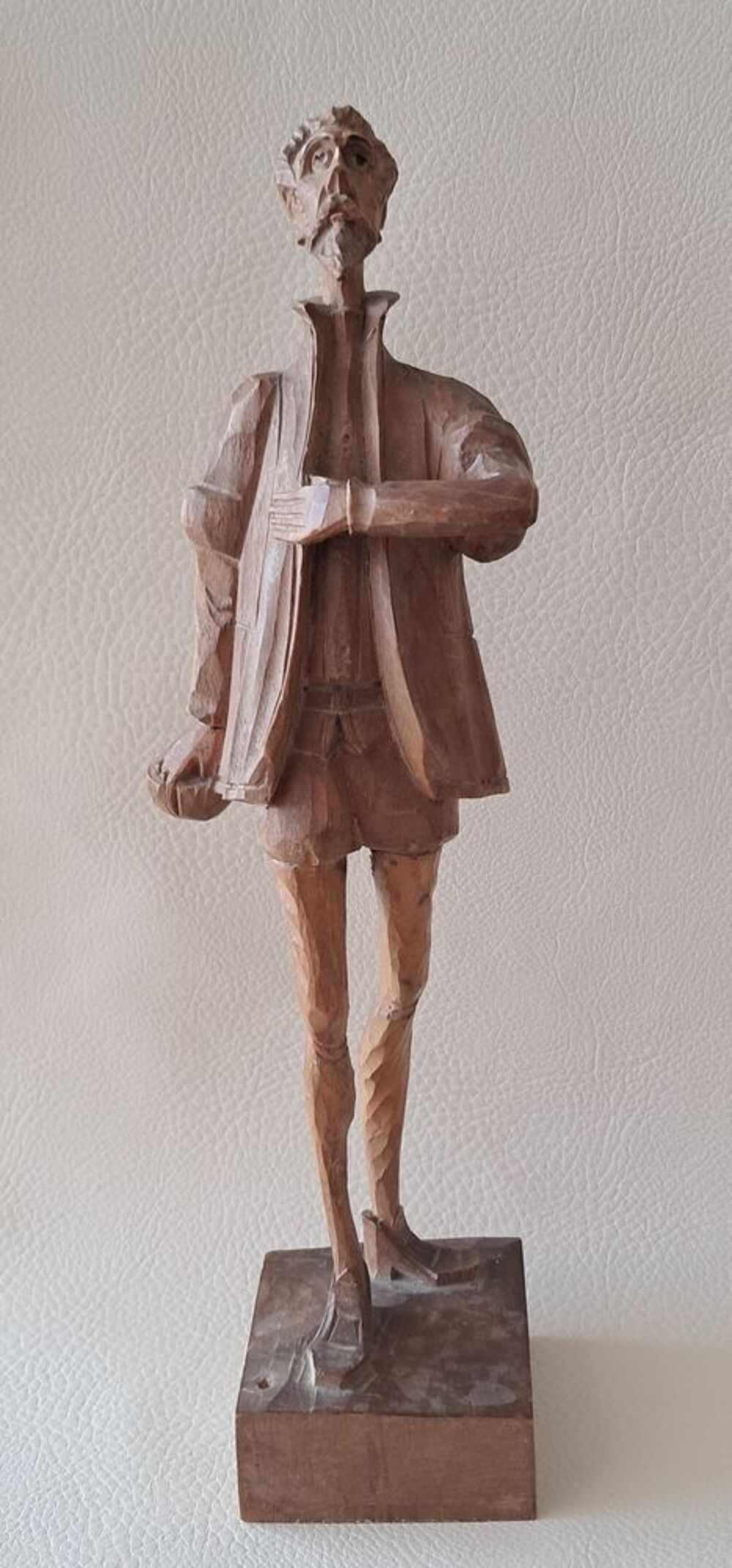 statue sculpture figurine en bois de Don Quichotte Décoration