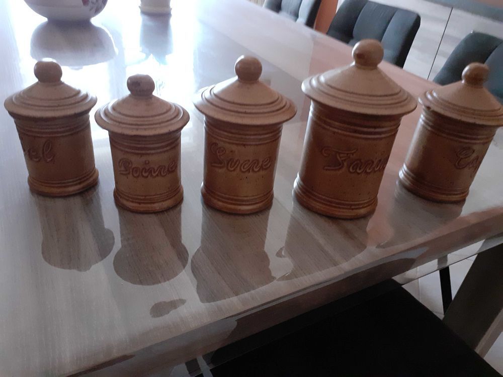 ensemble de 5 pots Vallauris 