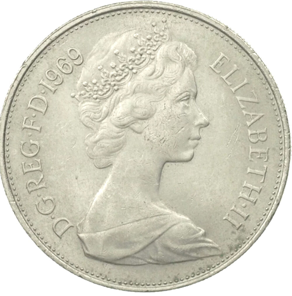 Pi&egrave;ce de monnaie Royaume-Uni 1969 