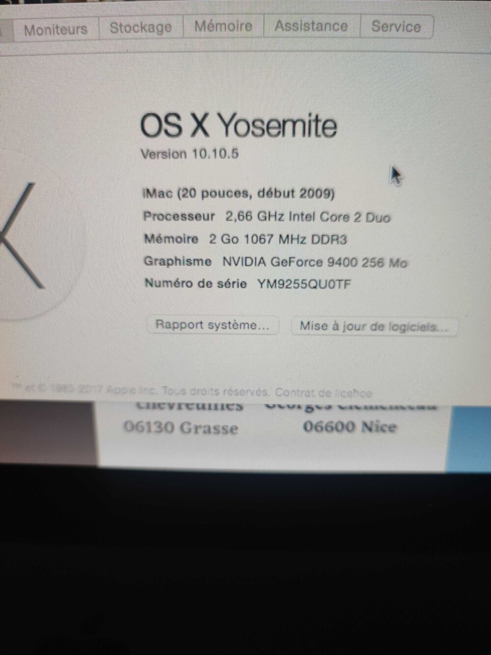 iMac 2009 Matériel informatique