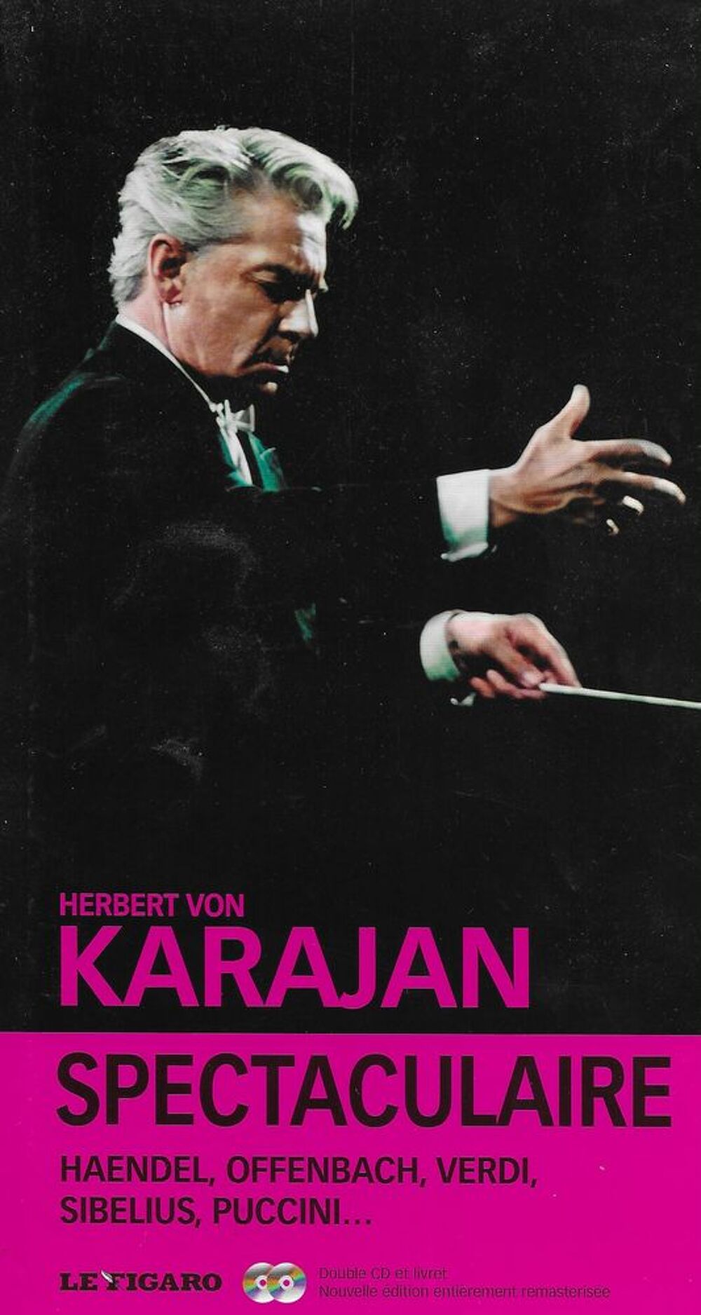 livre audio , Herbert Von Karajan ,Spectaculaire 2 C D CD et vinyles