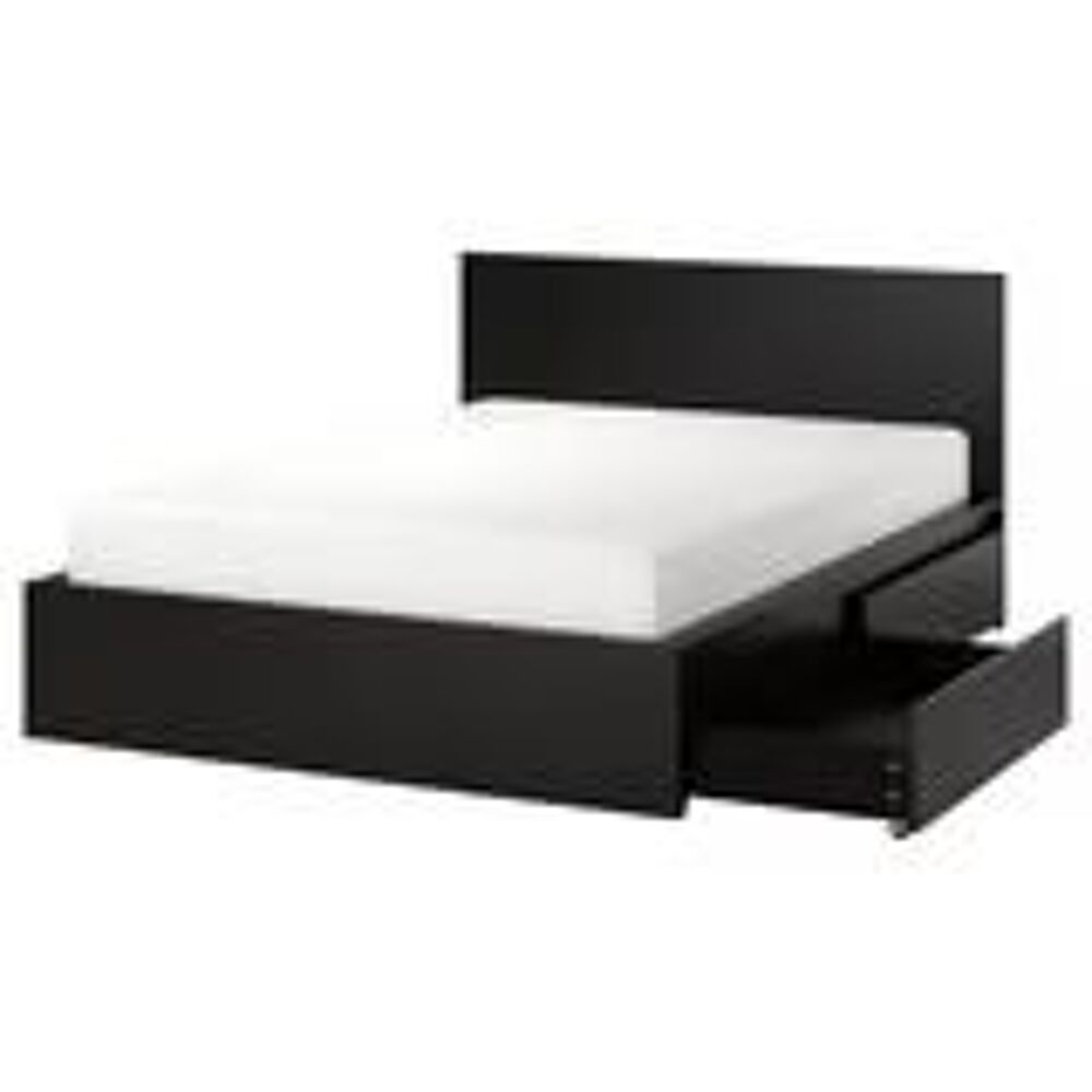 LIT 4 TIROIRS MALM AVEC SOMMIER Meubles