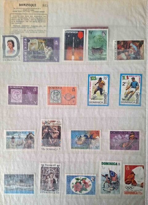 Série de timbres de collection de la Dominique Gap (05)