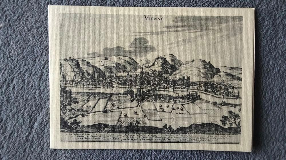 Carte vintage meilleurs v?ux EDF GDF Vienne 