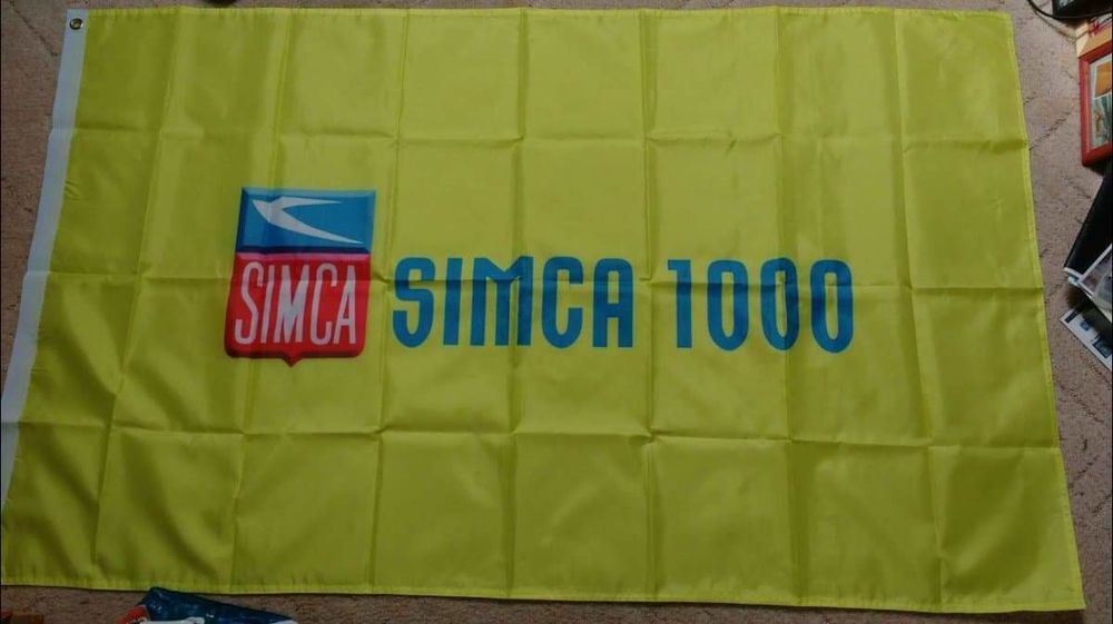 Drapeau Simca Chambord, CG ou 1000 coupé Bertone, neuf