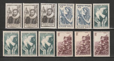 TIMBRES NEUFS** ANNEES 1941-46
8 Valros (34)