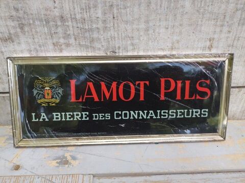 Ancien Plaque Carton Publicitaire Bire Lamote Pils 39 Loches (37)