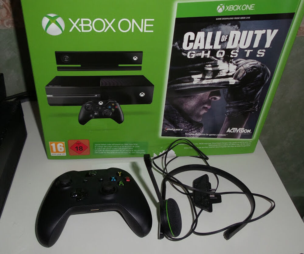Xbox one pack cod ghosts + kinect + jeux Consoles et jeux vidos