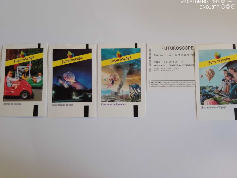 FUTUROSCOPE BILLETS ADULTES Billetterie