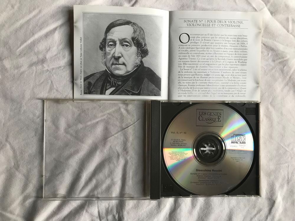 CD Rossini Ouvertures C&eacute;l&egrave;bres, Sonate N&deg; 1 Orchestre &agrave; Cord CD et vinyles