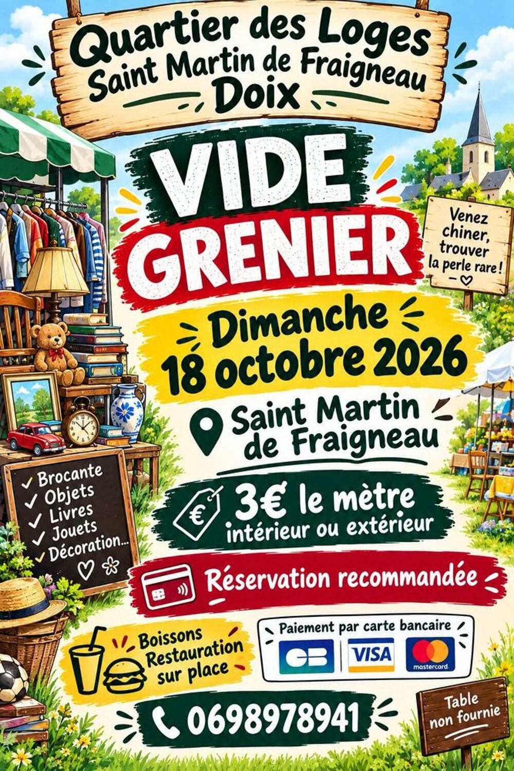 Quartier des loges saint Martin de fraigneau doix Vide grenier, marché aux puces, braderie