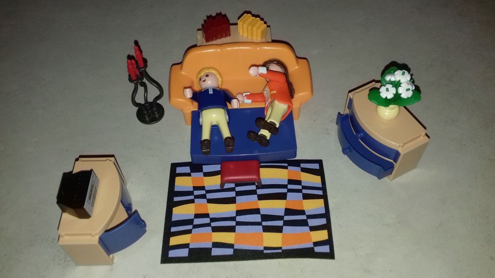 SALON CONTEMPORAIN " PLAYMOBIL " avec 2 personnages Jeux / jouets