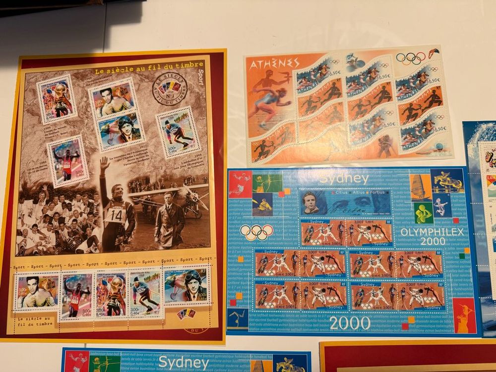 Lot de 97 timbres Sport Neufs Valeur 29.48€ 