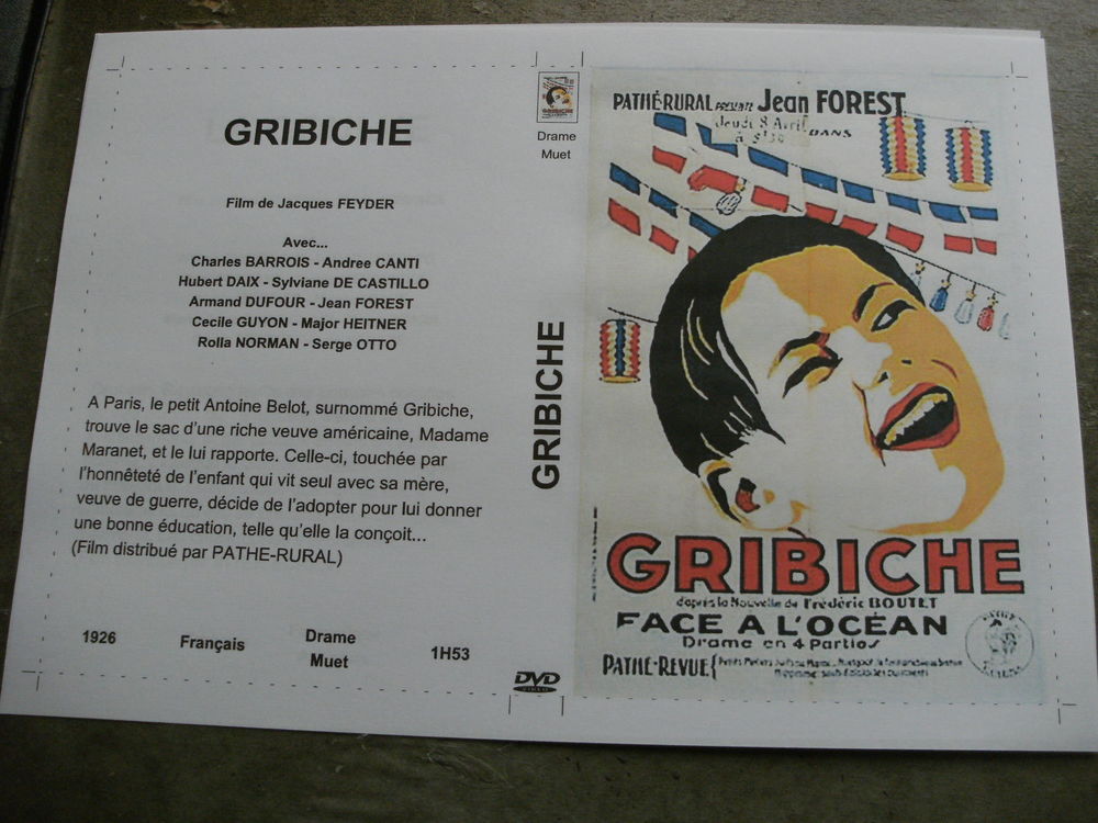 Film : " Gribiche " DVD et blu-ray
