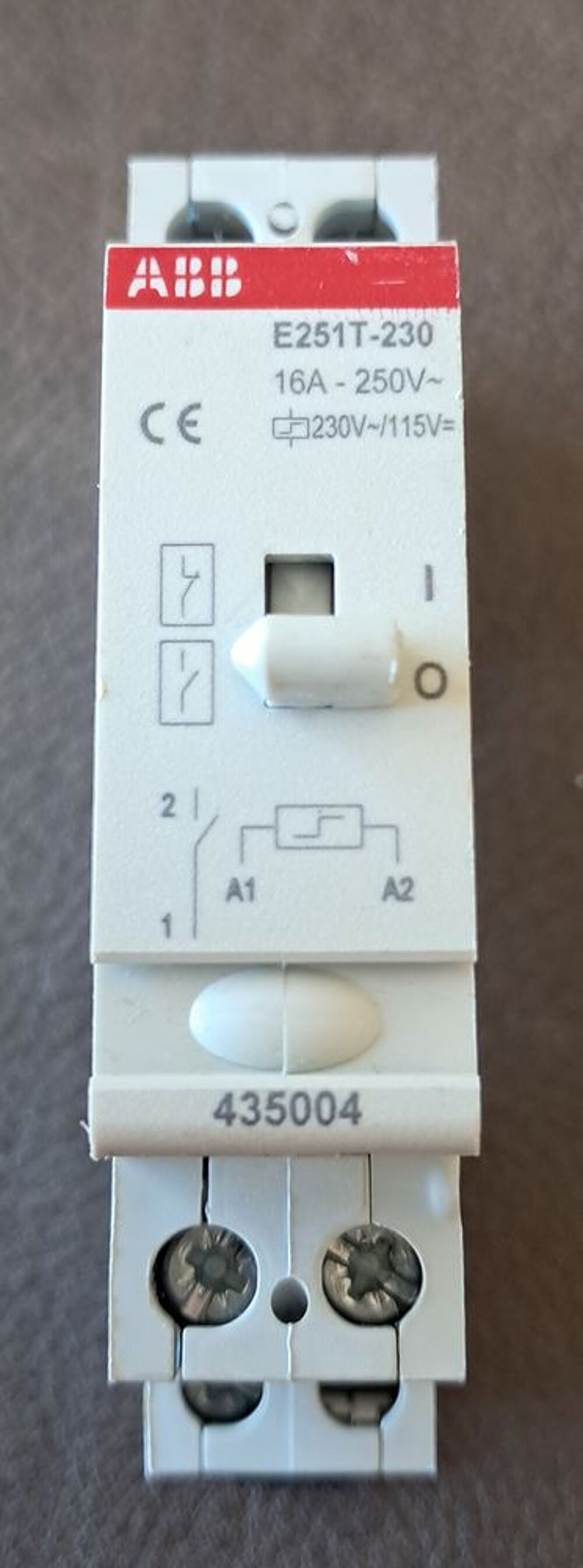 T&eacute;l&eacute;rupteur ABB E251T 250 V Bricolage