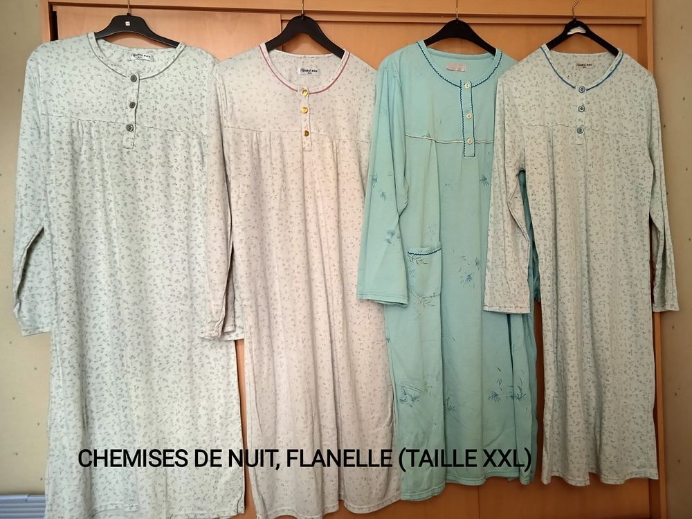 Chemises de nuit flanelle Vêtements