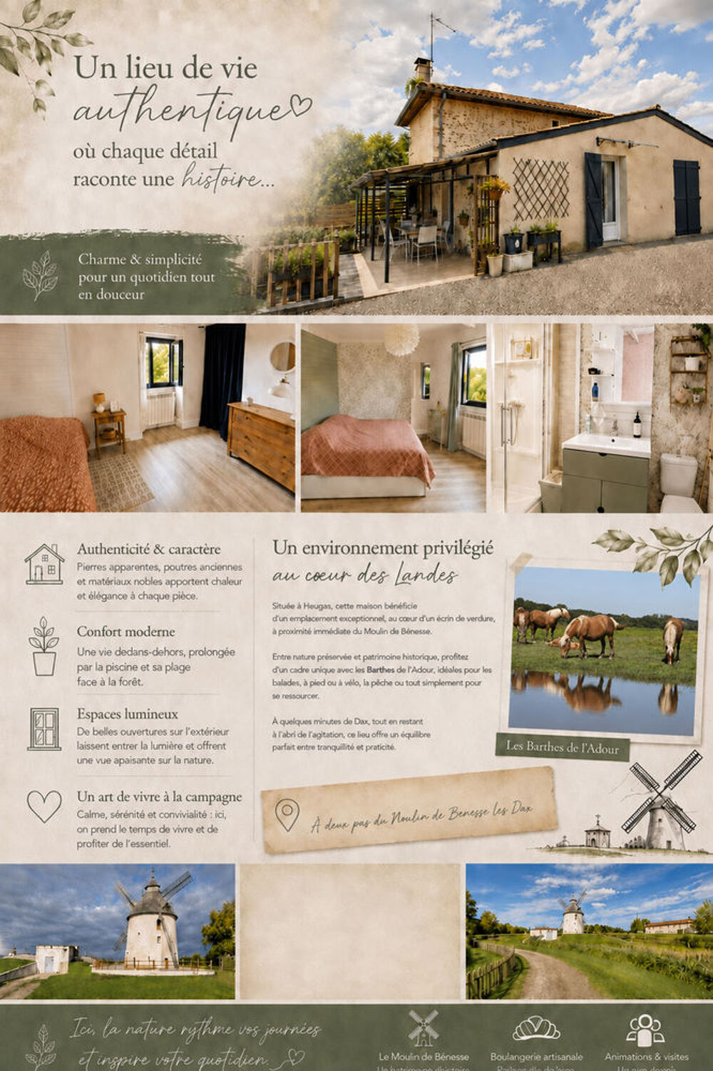Vente Maison Authenticité et harmonie avec la nature Heugas