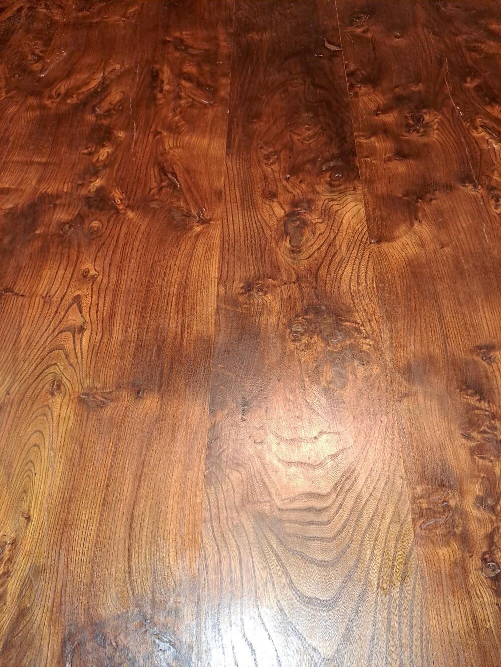 Table 10 personnes et bancs en bois d'orme massif Meubles