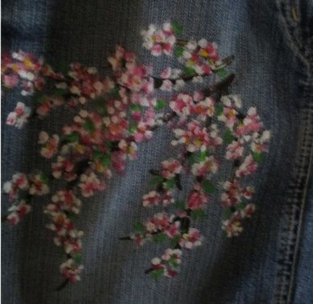 Jupe en jeans &agrave; godets 
Vêtements