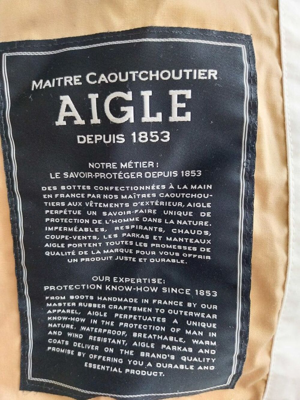 Veste Aigle type parka Vêtements