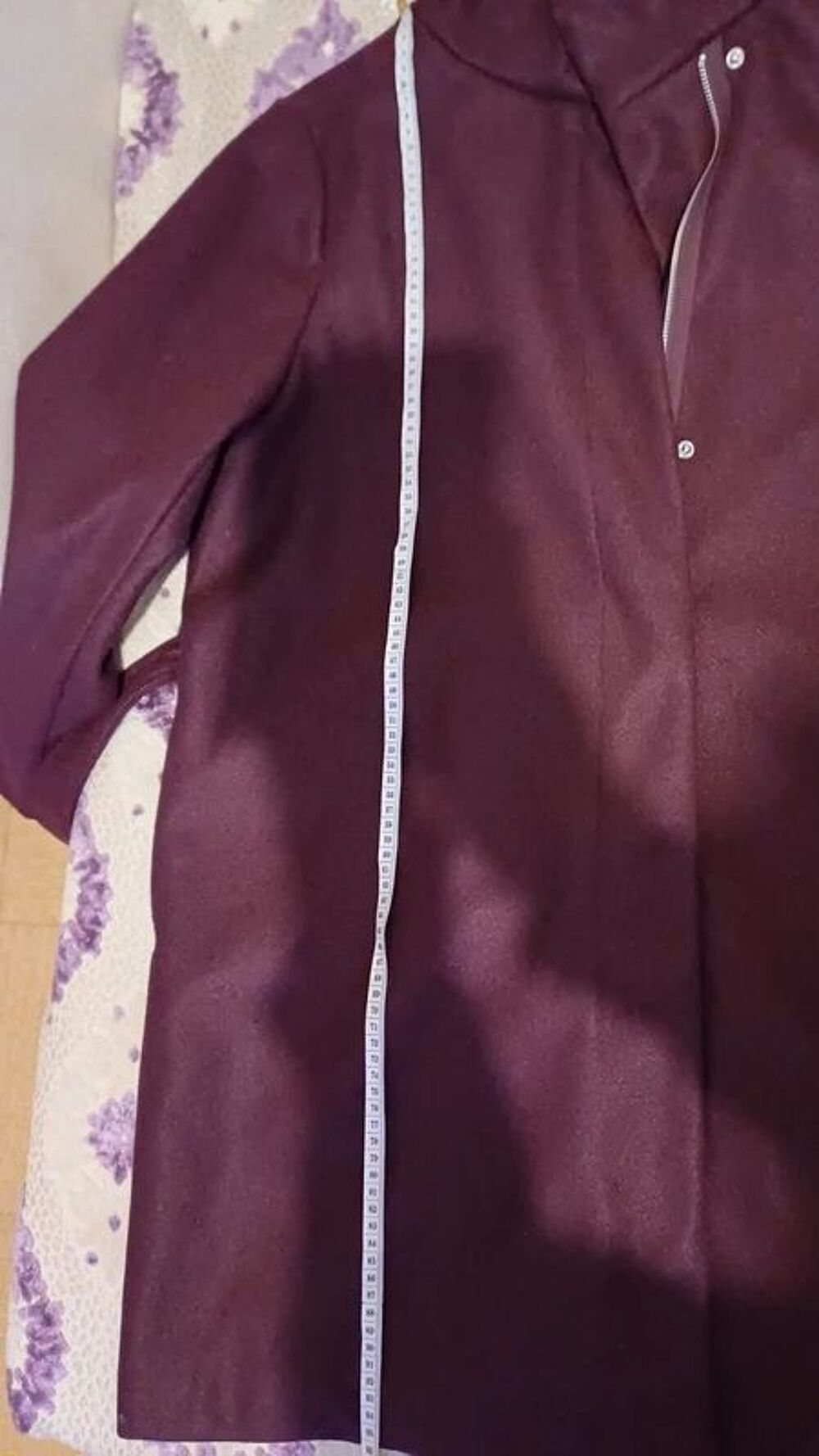 Manteau long T48 Primark Neuf aubergine Vêtements