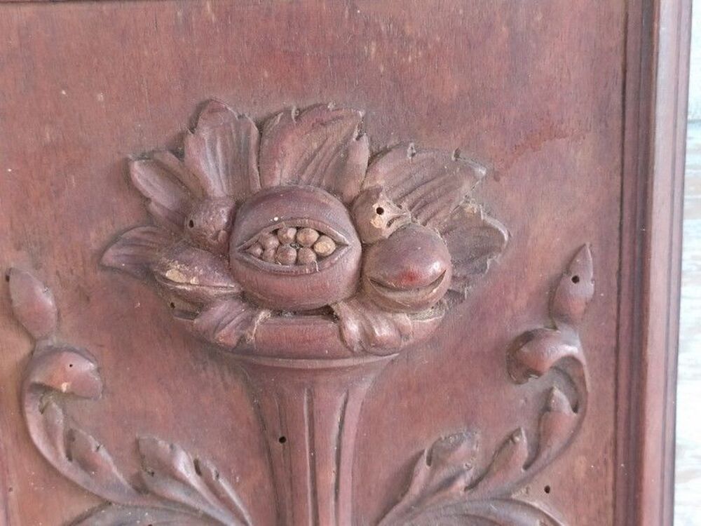 Panneau Bois Sculpt&eacute; Style Renaissance XIX&egrave;me &Eacute;b&eacute;nisterie Décoration