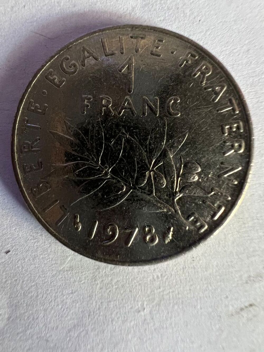 1 Francs 1978 semeuse. 