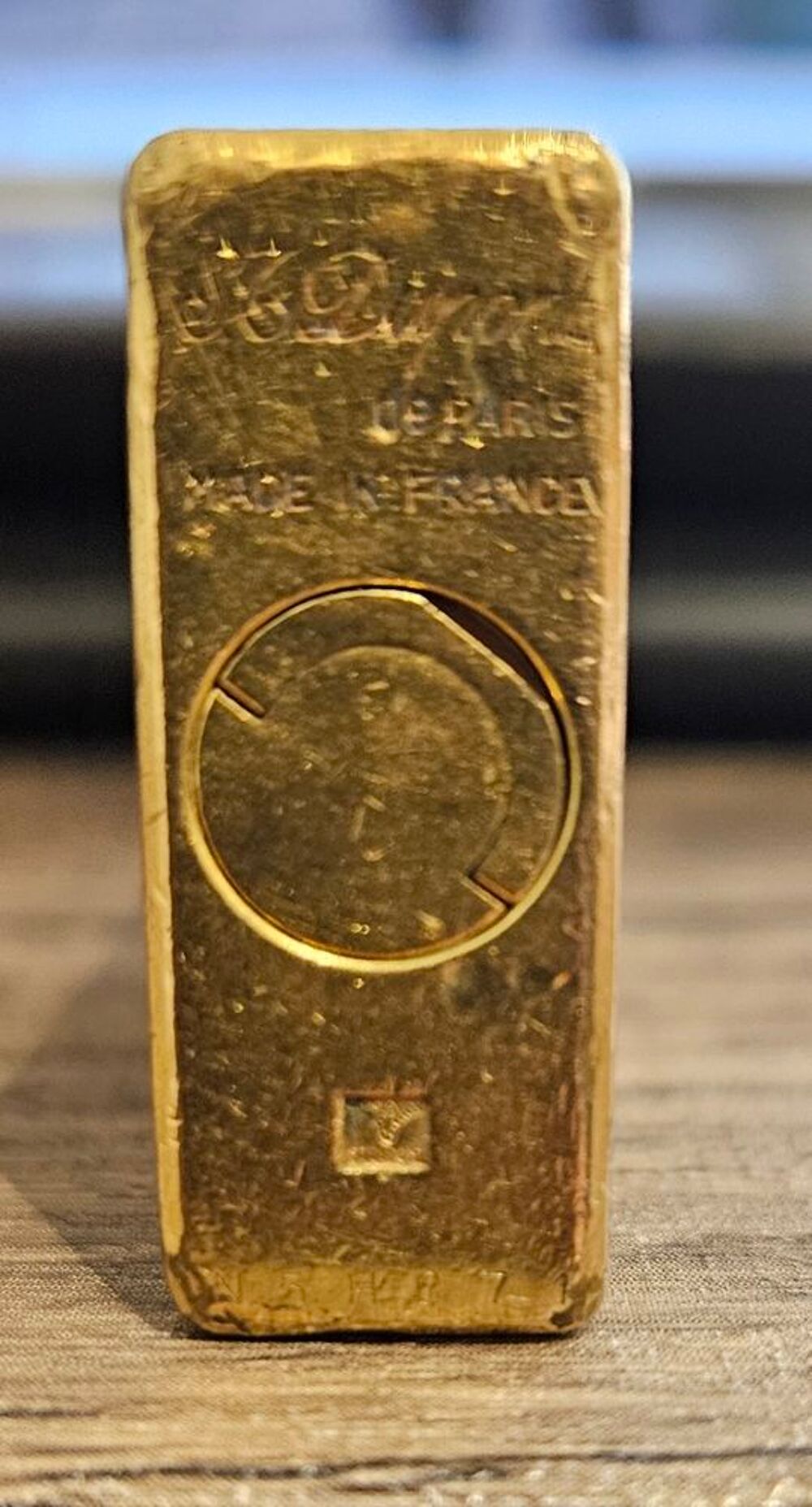 Briquet DUPONT Homme OR et LAQUE Noire 
